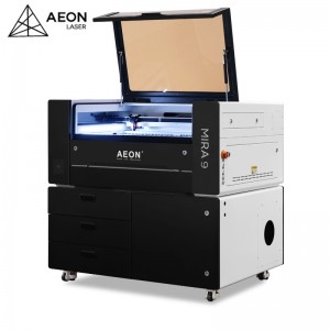 Máquina de gravado láser Co2 de escritorio AEON para coiro acrílico de madeira