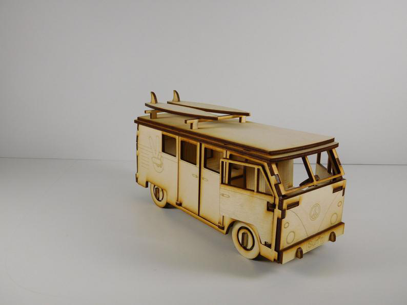 Wooden toy model kit