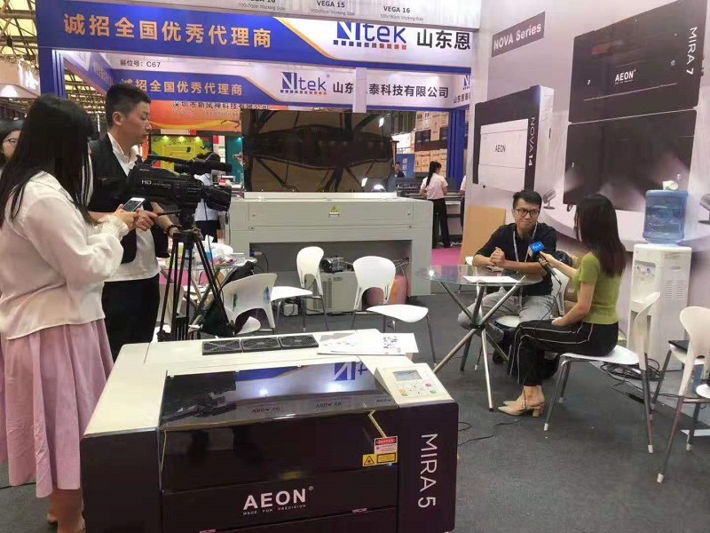 [Top]Aeon Laser’s CEO accepted the media interview at SIGN CHINA 2019